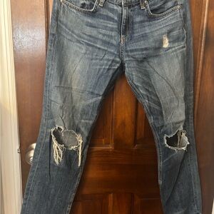 Rag & Bone Distressed Blue Jeans